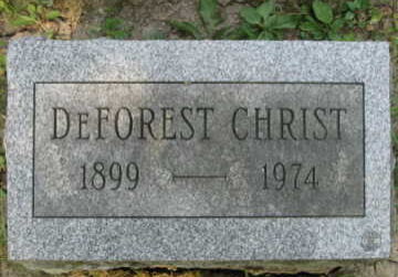 DeForest Christ Gravestone