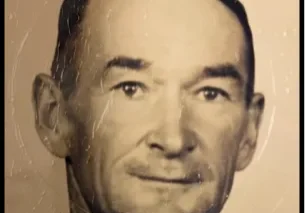 vintage sepia portrait of elderly man